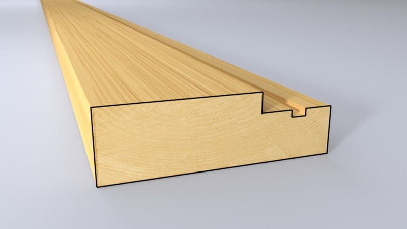 Rebated Frame With Groove